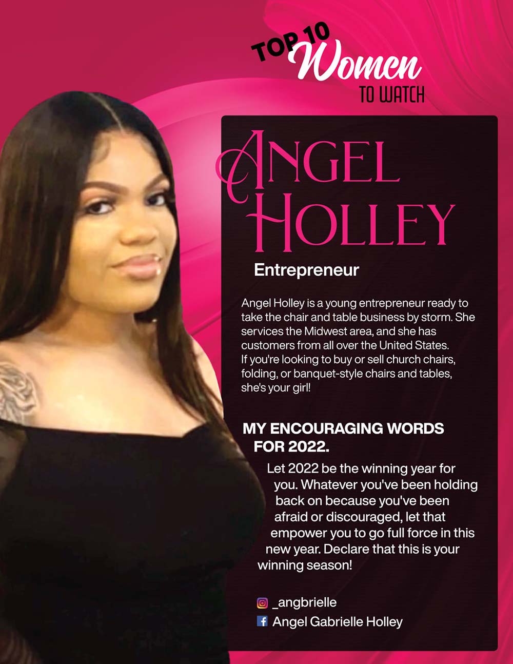 Courageous - Woman - Magazine - women - to - watch - Angel - Holley 