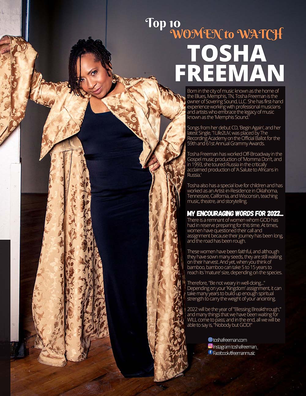 Courageous - Woman - magazine - Tosha - Freeman - Women - to - watch