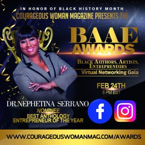 Dr-Nephetina-Serrano- BAAE AWARDS-Courageous-woman-magazine