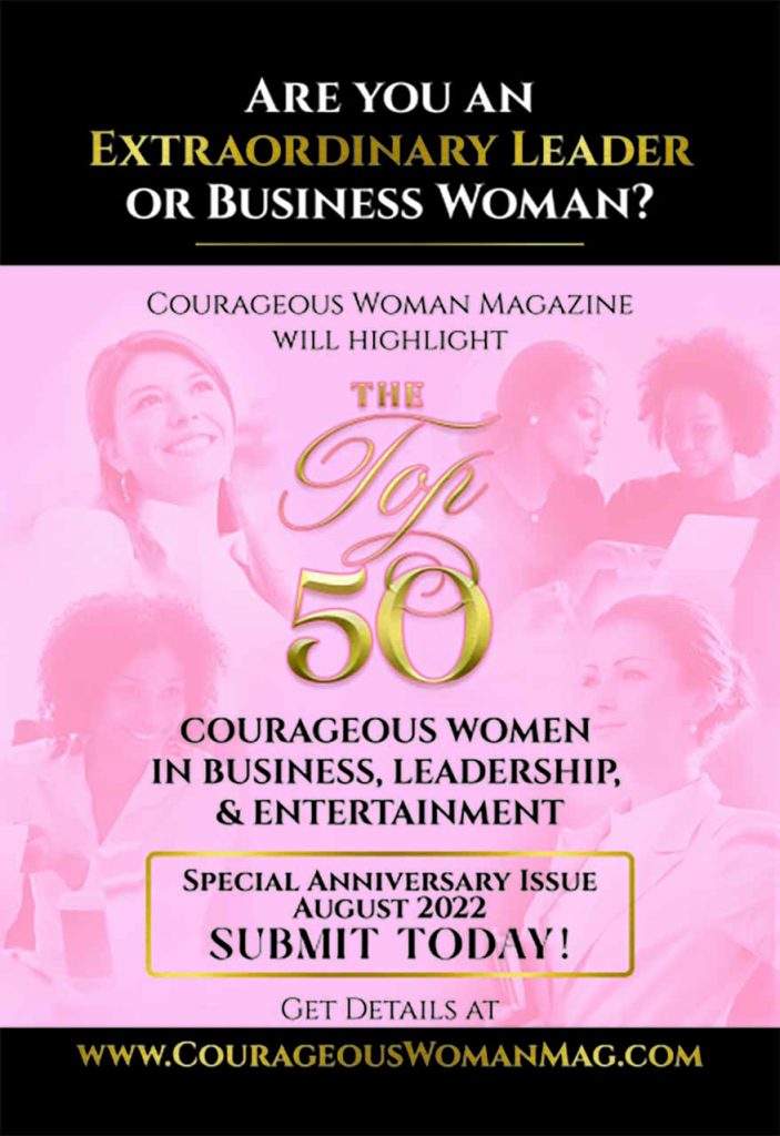 Top 50 Courageous Women in Business Leadership and entertainment